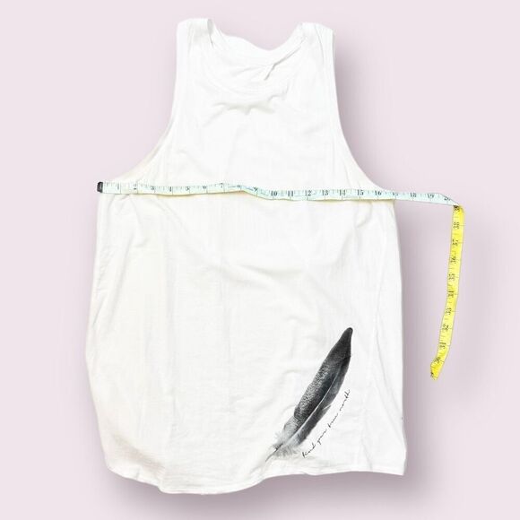 Lululemon Nook Tank * Vitasea Wunderlust 2015 Women’s Size 6 White RARE Two-Way - Picture 12 of 14